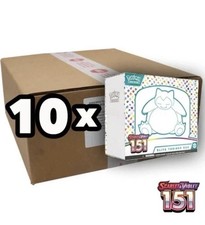 Pokemon 151 Elite Trainer Box - Sealed Case ( 10 ETB ) Deutsch - Neu OVP -Karton