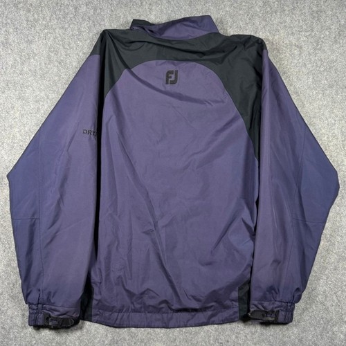 FootJoy DryJoys Herren Golfjacke Medium Navy Blau Schwarz Full Zip Wasserdicht Mesh - Bild 2 von 10