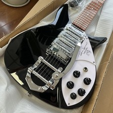 Custom 325 Signature Electric Guitar Black Body HHH Pickups Bigsby Vibrato