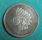 Vintage Indian Head Style .999 Fine One Troy Ounce Silver Round