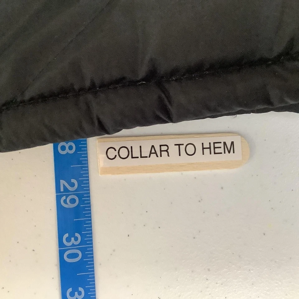 KC Collections Chaqueta Para Hombre Grande Negro Abrigo Abombado con Capucha Poliéster Acolchado Cálido Foto 4 de 4