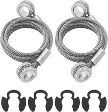 2 Pcs Hood Restraint Cable with Clips Compatible With Peterbilt 389 388 384,Rep