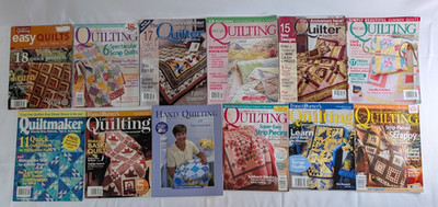 Mixed Quilting Magazine Lot 12 Fons & Porter McCall's Quiltmaker Quilt