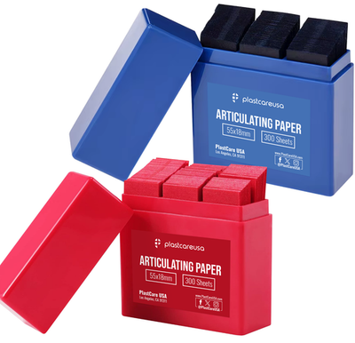 #ad #ad Dental Articulating Paper Strips Refill 100 microns 55×18 mm 300 Box Red Blue $69.99