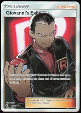 Giovanni's Exile (Full Art) 67/68 Holofoil Ultra Rare Hidden Fates NM Pokemon