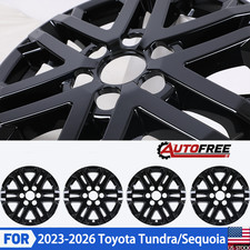 18 Hubcaps Wheel Covers For 2023-2026 Toyota Tundrasequoia Black Set Of 4