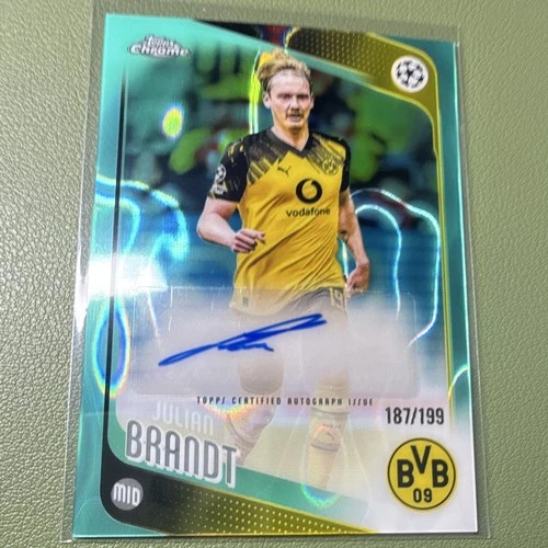 2025-26 Topps Chrome UCC Julian Brandt Borussia Dortmund CA-BR Auto 187/199