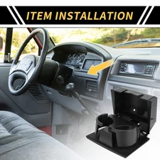 Dashboard Cup Holder for Ford F-250 F-350 F-450 F-550 08-16 Coin Holder Black