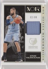 2019-20 Panini Noir Box Office Memorabilia 2/99 Jonas Valanciunas #BM-JVA s3g