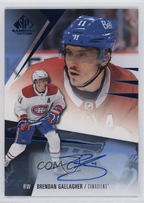 2023-24 Upper Deck SP Game Used Edition Auto Brendan Gallagher #52 Auto 0c3