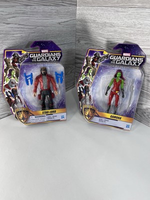 Guardians of the Galaxy Figures Lot Of (2) Star-Lord & Gamora Marvel Hasbro 2015
