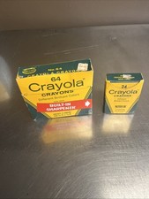 Crayola Crayons With Built In Sharpener Vintage Crayon Box Missing Crayons