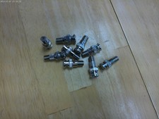 LOT/9 F FEMALE TO BNC MALE COAX ADAPTOR FOR CCTV.NOS