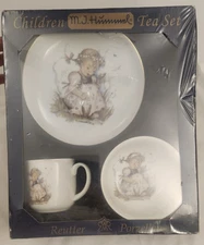 M.J. Hummel Children’s Tea Set 3 Pc Reutter Porzellan Germany Collector Kids NEW