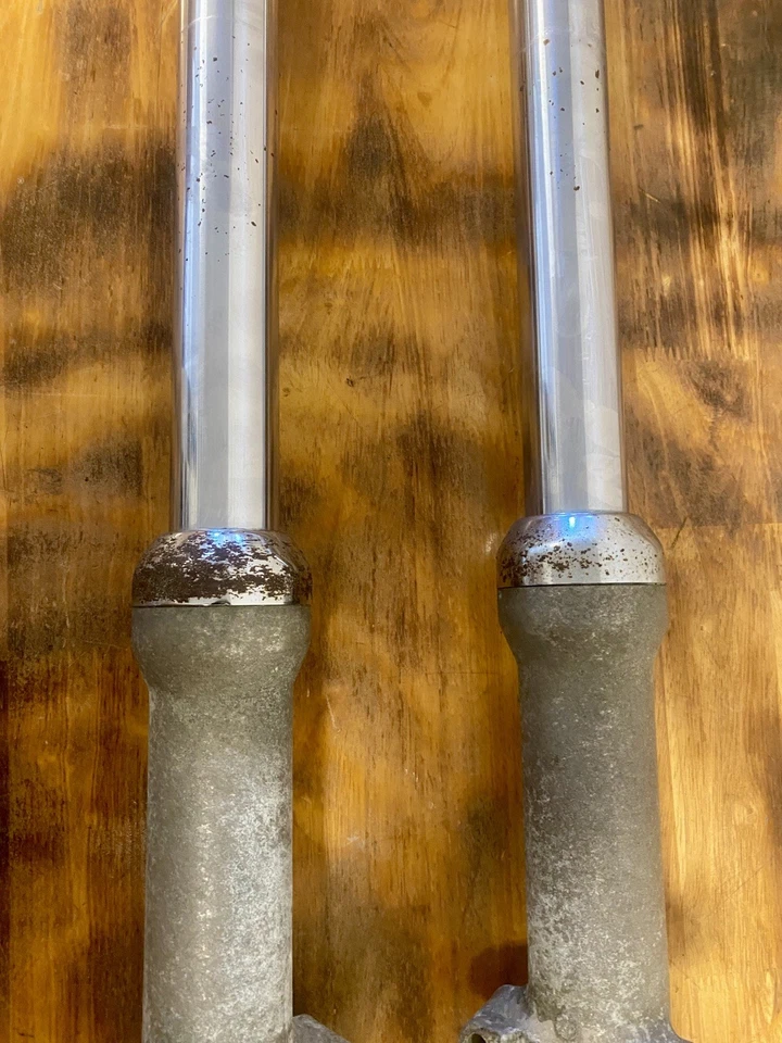 Harley FXD Dyna Super Glide Sport 1999 99 horquillas delanteras rectas de doble disco 39 mm Foto 4 de 4