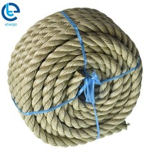 Arborist Bull Rope Rope 3/4" 50' Manila Rope PP 3 Strand Twist Rope