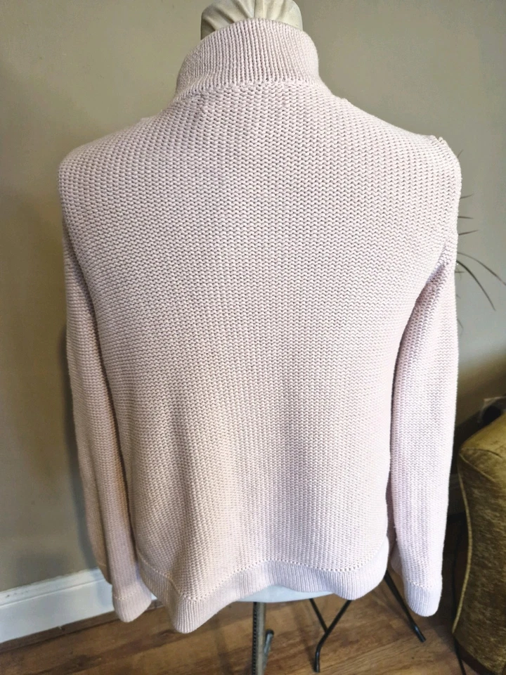 Ronit Zilkha Pale Pink  Cardigan With Mother Of Pearl Buttons M - Image 3 of 4