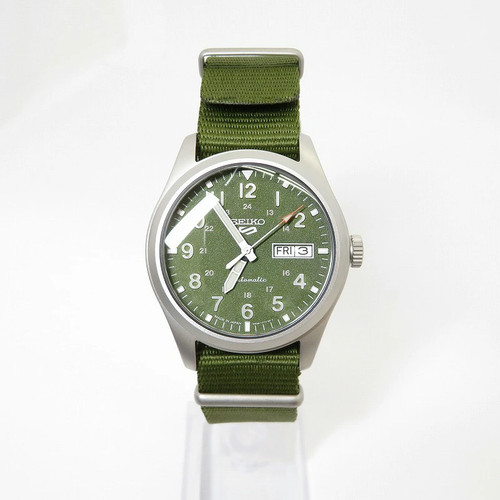 SEIKO 5 Sports SRPG33 Automatic Khaki Unisex Watch Nylon Band