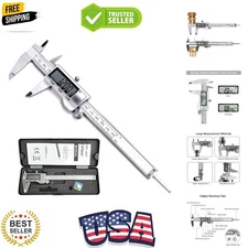 150mm 6"Digital Caliper Micrometer LCD Gauge Vernier Electronic Measuring Tool