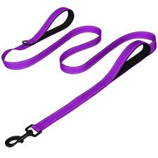 6Ft Heavy Duty Reflective Dog Leash with Double Handle for Large Medium Dogs