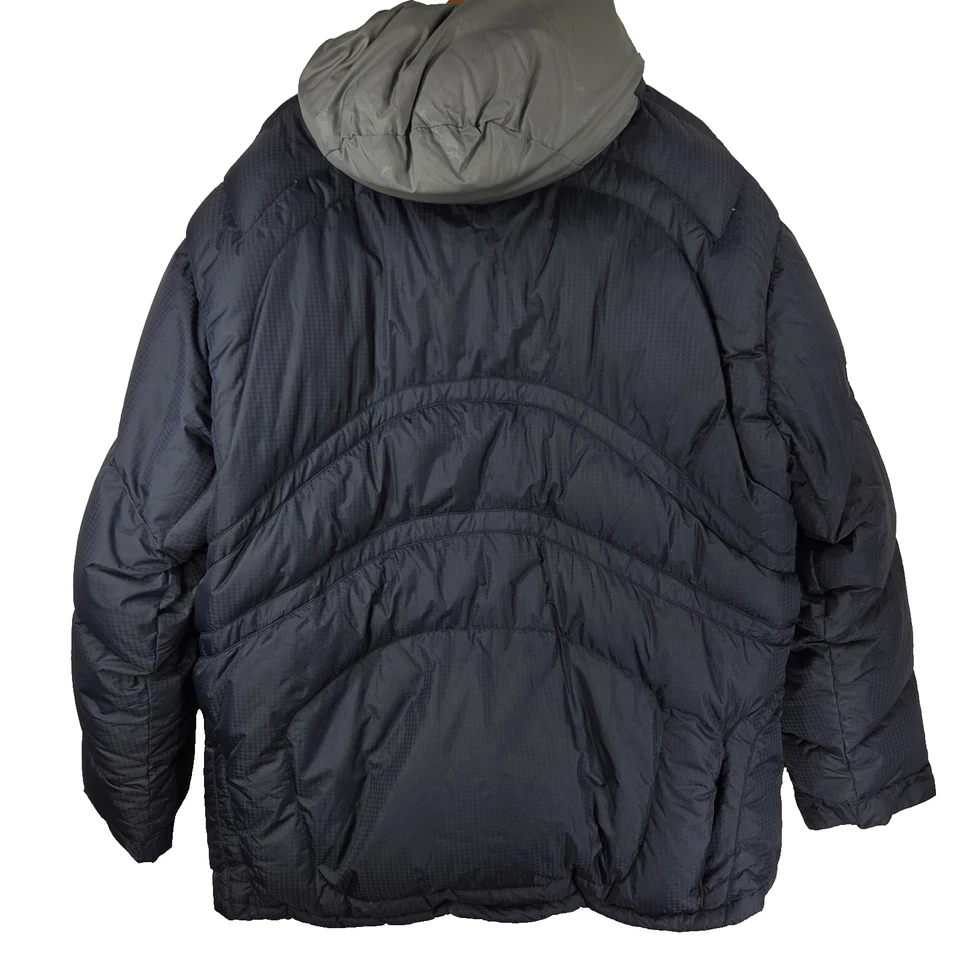 Vtg Oakley Hydro Fuel 4 Goose Down Puffer Jacket Mens XXL Black Y2k Hooded Snow - Image 2 of 4