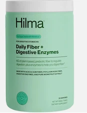 Hilma Daily Fiber and Digestive Enzymes Fiber Supplement Powder 8.36 oz LAST ONE