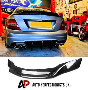 Carbon Fiber Mercedes Benz C-Class W204 2D Coupe 08-2016 Boot Lip Spoiler Wing
