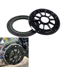 Black Visible Primary Derby Cover Fits Harley 2016-24 Touring FLHR FLHX FLTRST