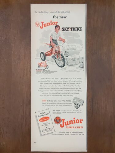 1954 vintage Roadmaster Youth Tricycle. Junior trikes, Sky Trike - Picture 1 of 1