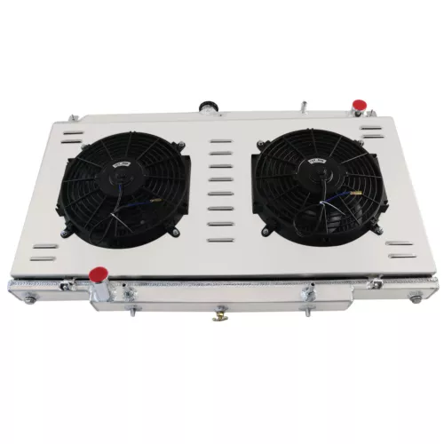 3ROW RADIATOR.SHROUD+FAN RELAY Fit NISSAN GU PATROL Y61 TD42 2.8,3.0 4.2L ZD30CR - Picture 1 of 10