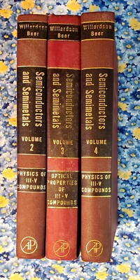 Semiconductors and Semimetals, Albert C. Beer & R. K. Willardson Volume 2, 3, 4