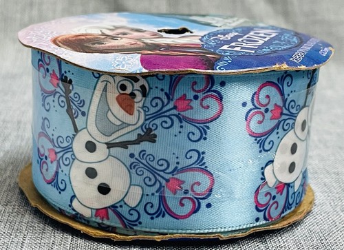 Disney Frozen Olaf 1.5" Blue Ribbon Berwick Polyester 9 Feet NEW - Picture 5 of 5