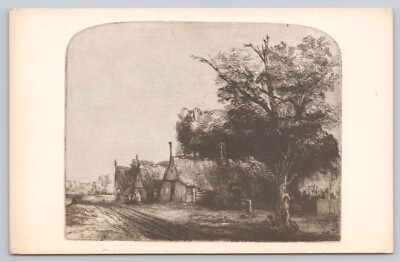 Post Card National Gallery of Art Washington DC-Three Gabled Cottages K163