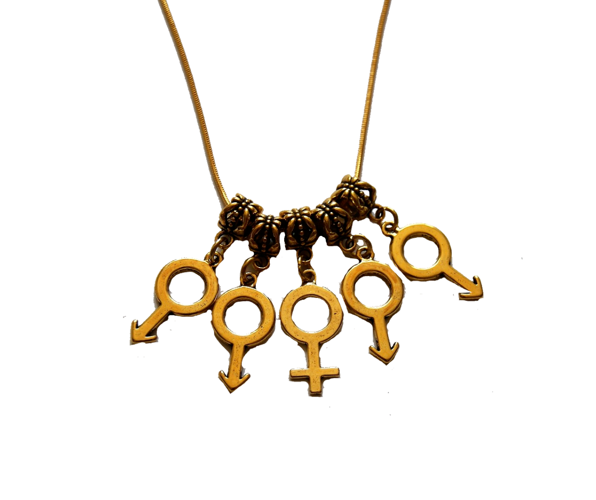 Collana Pendant Simbolo Stile Di Vita 'Hotwife' - Argento (Lunghezza 18 Pollici)