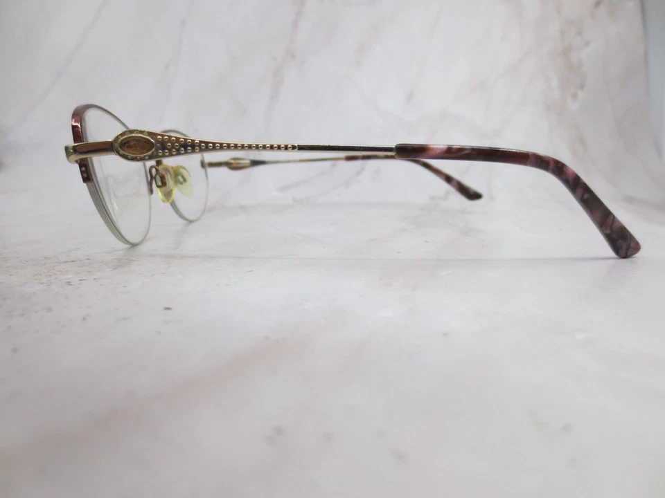 Marco de gafas para mujer Sophia Loren M304 Zyloware 168 marrón dorado medio borde 135 Foto 3 de 4