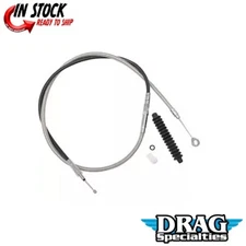 Drag Specialties 0652-1485 High-Efficiency Braided Stainless Steel Clutch Cable