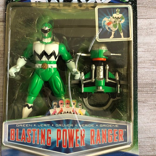Mighty Morphin Lost Galaxy Green Blasting Power Ranger 1999 Action Figure - Picture 2 of 8