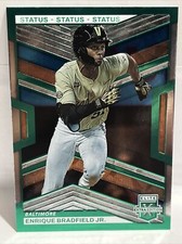 2023 Panini Elite Extra Edition Baseball Enrique Bradfield Jr. Green Foil /499