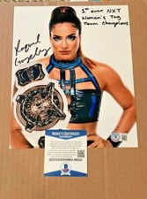 RAQUEL GONZALEZ SIGNED NXT WRESTLING 8X10 PHOTO BECKETT CERTIFIED