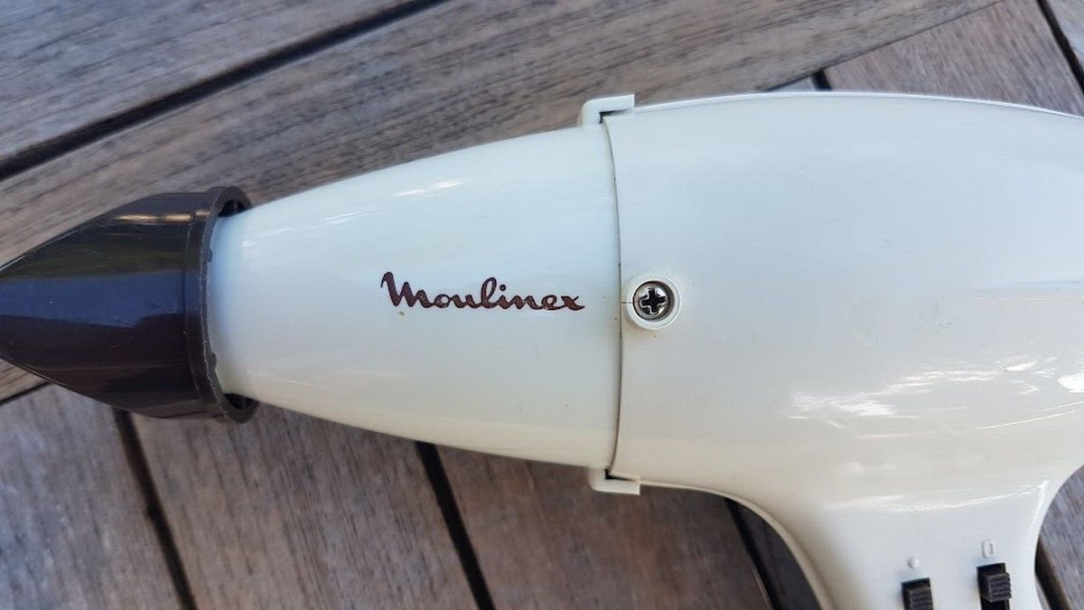 Sèche-cheveux Moulinex Vintage 700 Watts - Modèle 1977 Fonctionnel - Rétro Des Années 70
