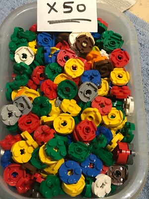 LEGO Space / Star Wars 50 x FLACHE Runde Rakete / Turmsteine - ein Farbmix