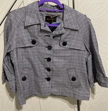 Bnwot Ben Sherman Shirt Prince Of Wales Check Jacket (size 38 Chest)