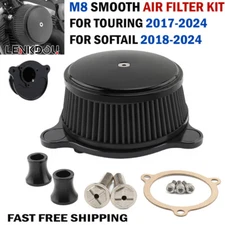 Air Cleaner Intake Filter For Harley M8 Touring Road Glide 2017-24 Softail 18-24