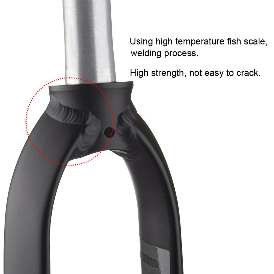 Матовая жесткая вилка X6 FIt 26/27,5/29 дюйма для горного велосипеда 28,6 мм A-pillar жесткая вилка - Изображение 4 из 4