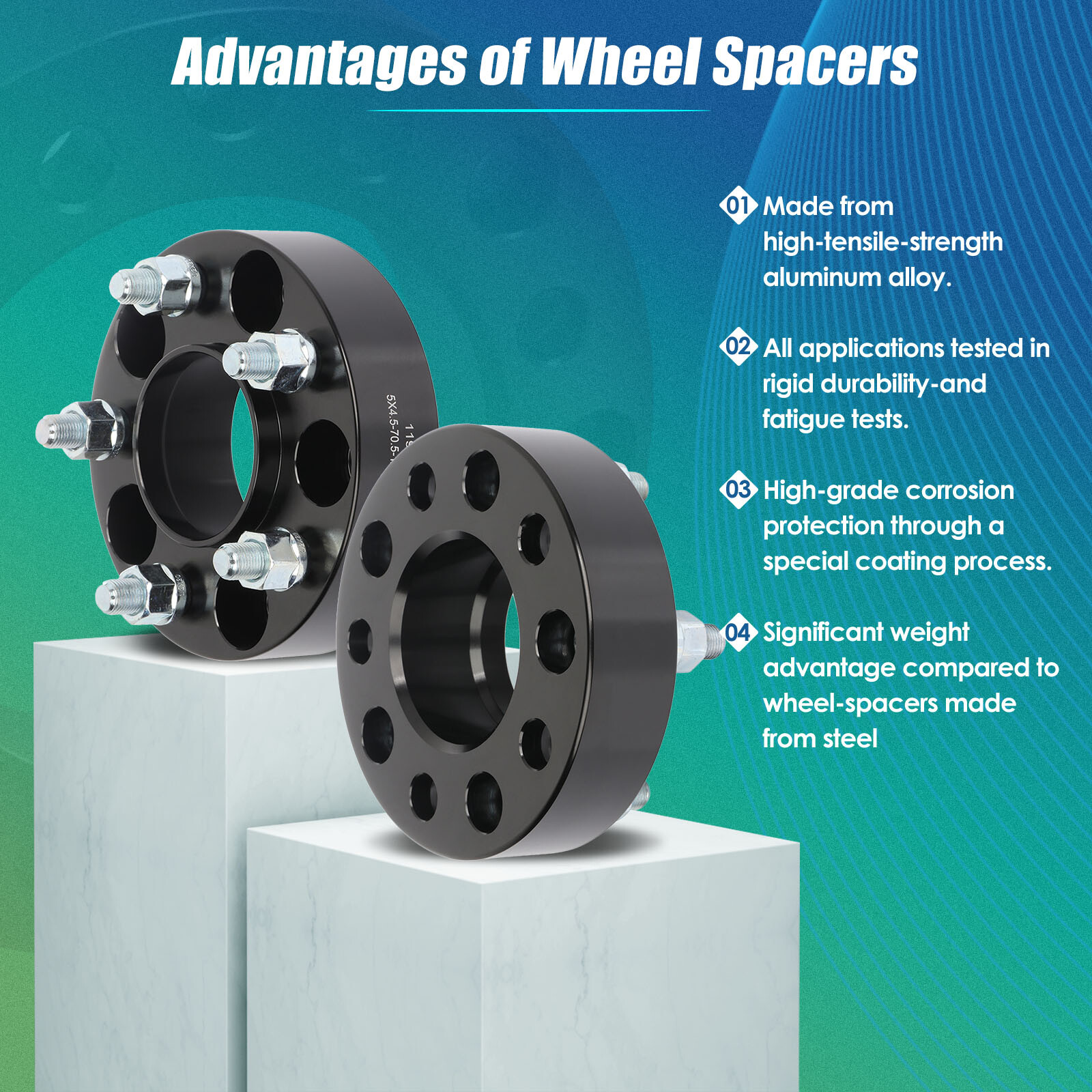 2PC 1.5" Hubcentric Wheel Spacers 5x4.5 5x114.3 For Ford Ranger Explorer Mustang eBay