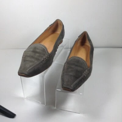 Chaussures Mocassins Femme Tod's Vert Daim 37 - Photo 1/4