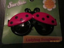 Kids Ladybug Sunglasses Sun-Staches 100 UV Protection Impact Resistant Lenses