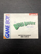 NOTICE SEULE Bugs Bunny GameBoy GB Game boy