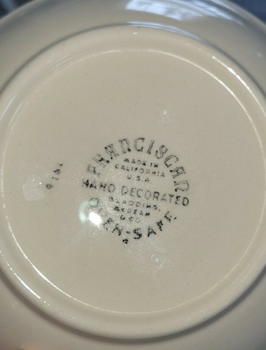 Set of 4 Vintage Franciscan Earthenware Apple Hand Decorated  5 1/4"  Bowls - Picture 3 of 4