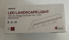 4 Pack LED Low Voltage Hardscape Lighting 7”Landscape Lights 2700K Soft White